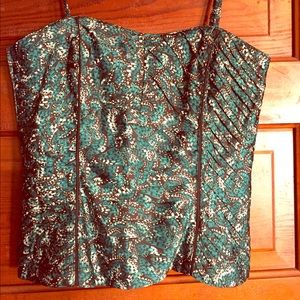 White House black market corset top